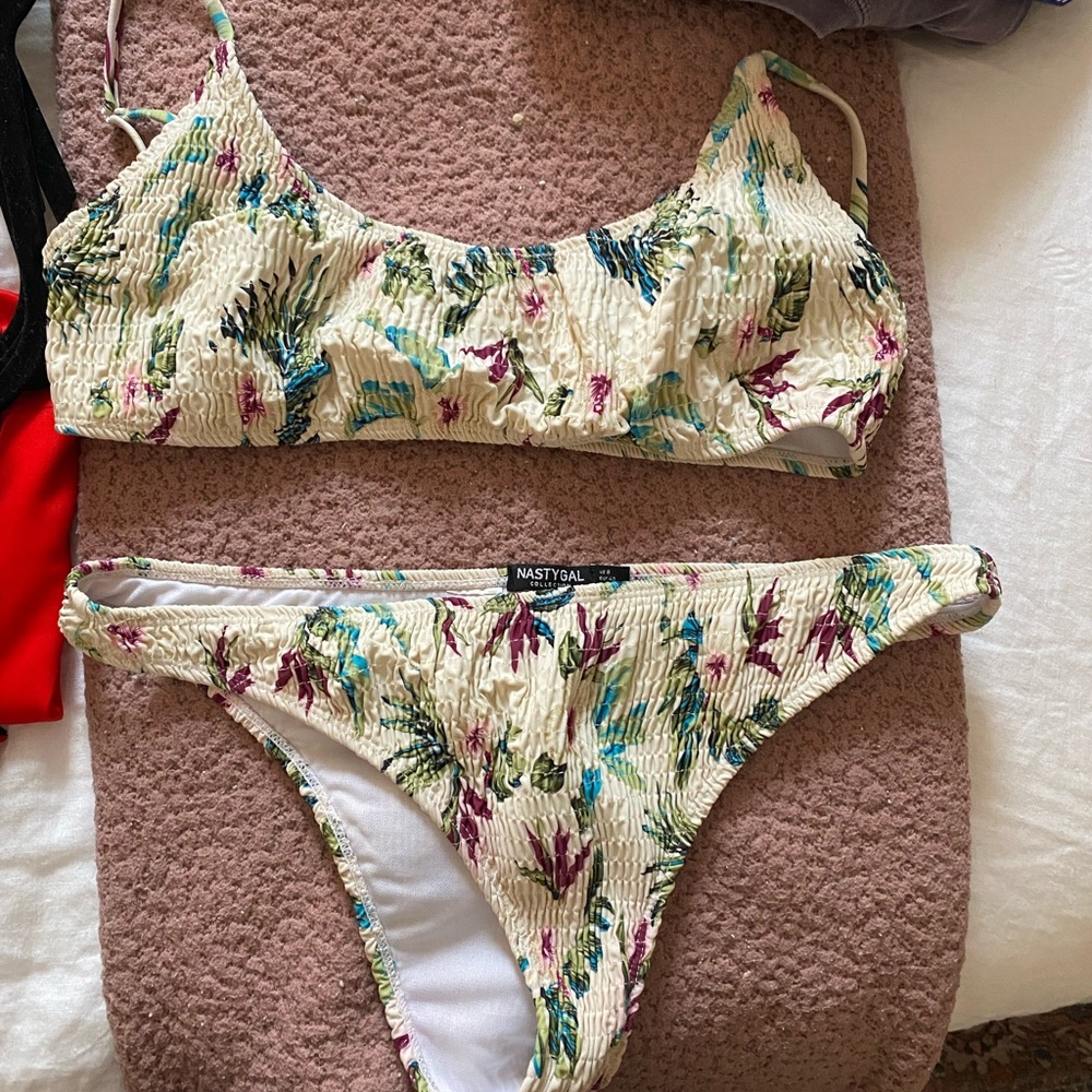 Nasty Gal Floral Bikini